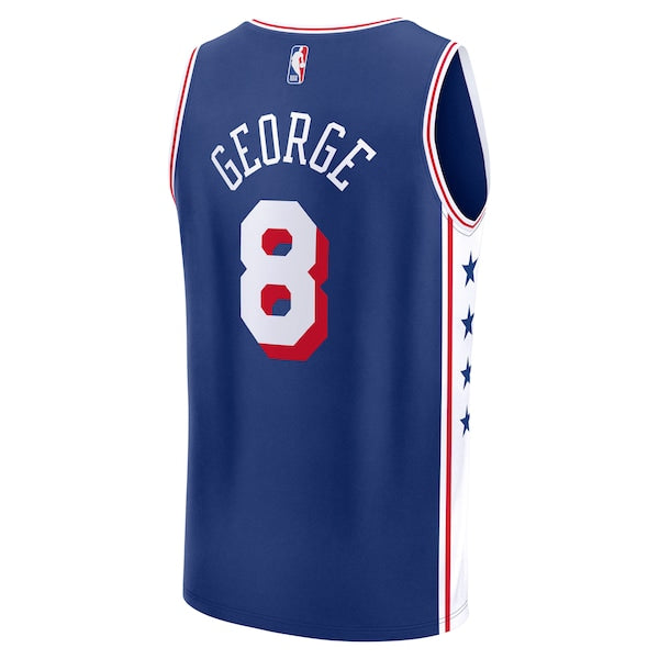Paul George Philadelphia 76ers Youth Fast Break Replica Player Jersey - Icon Edition - Royal - Image 3