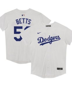 Mookie Betts Los Angeles Dodgers Nike Preschool Home Game Jersey - White