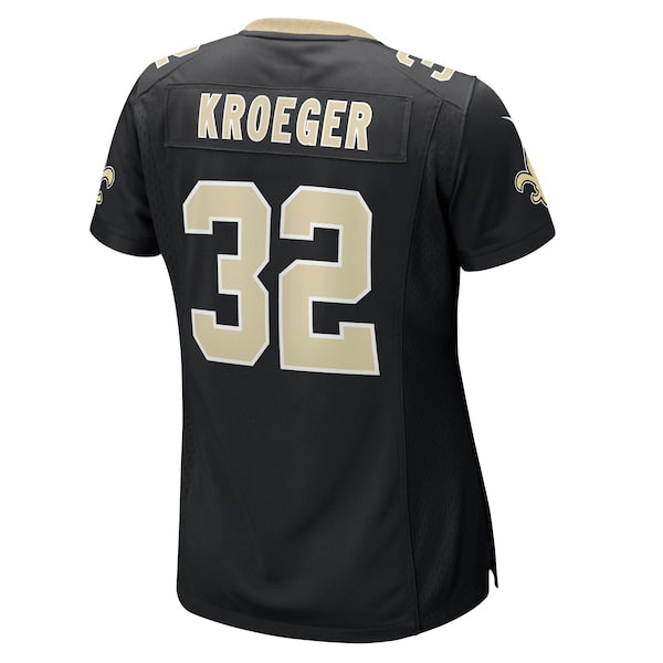Kai Kroeger New Orleans Saints Nike Women's Team Game Jersey - Black - Image 3