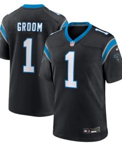 Number 1 Groom Carolina Panthers Nike Game Jersey - Black