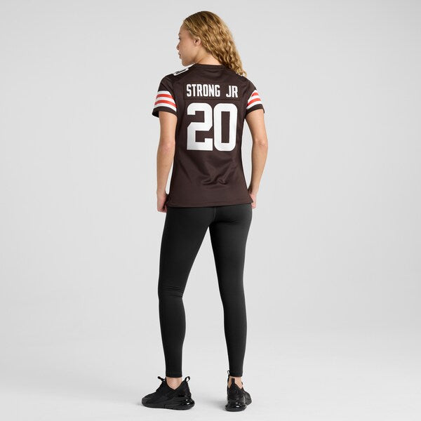 Pierre Strong Jr. Cleveland Browns Nike Women's Game Jersey - Brown - Image 5