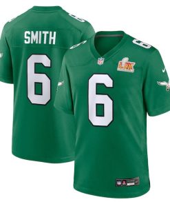 DeVonta Smith Philadelphia Eagles Nike Super Bowl LIX 2nd Alternate Game Jersey - Kelly Green