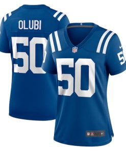 Segun Olubi Indianapolis Colts Nike Women's Game Player Jersey - Royal