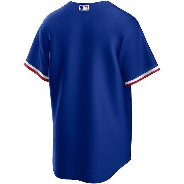 Texas Rangers Nike Alternate Replica Team Logo Jersey - Royal/White/Gray - Image 4