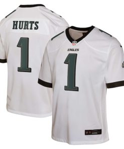Jalen Hurts Philadelphia Eagles Nike Youth Game Jersey - White
