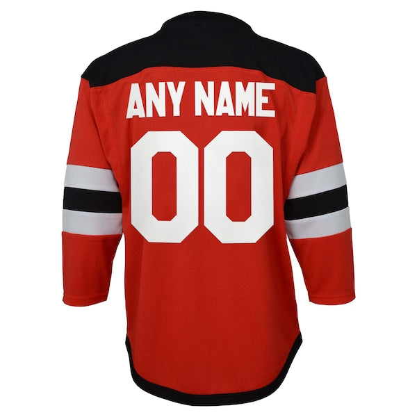 New Jersey Devils Youth Replica Custom Jersey - Red - Image 3