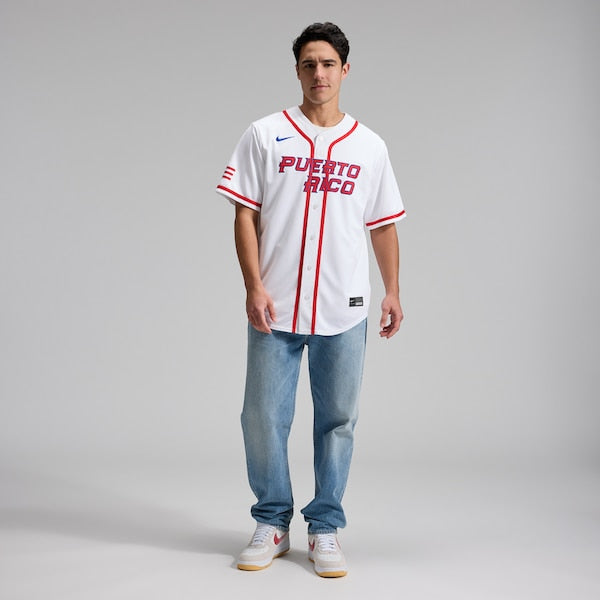 Puerto Rico Baseball Nike 2026 World Baseball Classic Home Stadium Jersey - White - Image 3