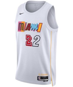Alternative view of Jimmy Butler Miami Heat Nike Unisex 2022/23 Swingman Jersey - City Edition - White