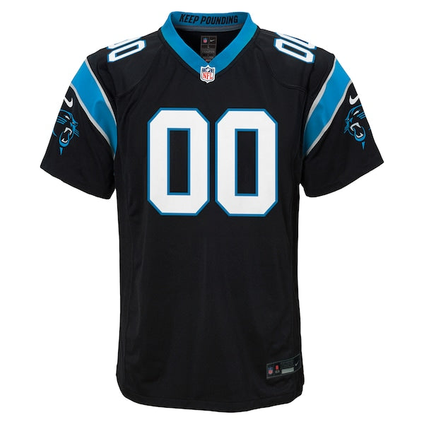 Carolina Panthers Nike Youth Custom Game Jersey - Black - Image 2