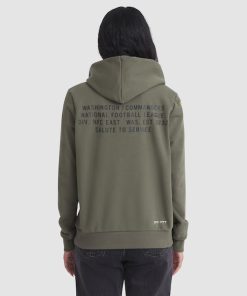 Alternative view of Washington Commanders Nike Women's 2025 Salute to Service Sideline Standard Issue Dri-FIT Hoodie - Olive