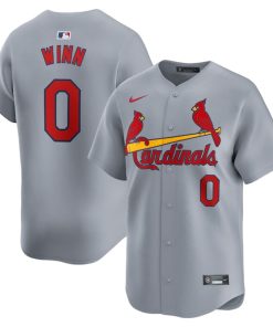Alternative view of Masyn Winn St. Louis Cardinals Nike Away Limited Player Jersey - Gray/White