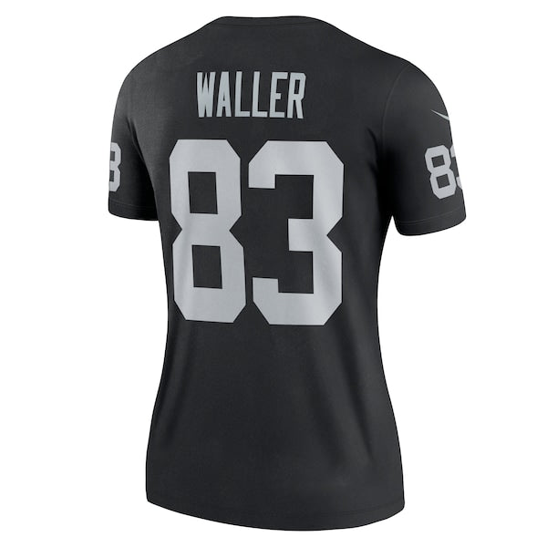 Darren Waller Las Vegas Raiders Nike Women's Legend Jersey - Black/White - Image 4