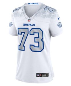 Alternative view of Dion Dawkins Buffalo Bills Nike Women's 2025 Rivalries Collection Game Jersey - White