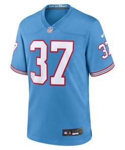 Alternative view of Amani Hooker Tennessee Titans Nike Oilers Throwback Player Game Jersey - Light Blue