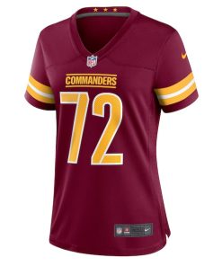 Alternative view of Charles Leno Jr. Washington Commanders Nike Women's Home Game Player Jersey - Burgundy