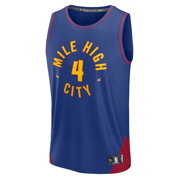 Russell Westbrook Denver Nuggets Fast Break Replica Player Jersey - Statement Edition - Blue - Image 2