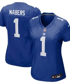 Alternative view of Malik Nabers New York Giants Nike Women's Game Jersey -  Royal