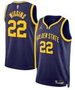 Andrew Wiggins Golden State Warriors Jordan Brand Unisex Swingman Jersey - Statement Edition - Navy