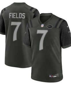 Justin Fields New York Jets Nike 2025 Rivalries Collection Game Jersey - Gotham Green
