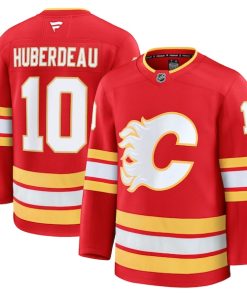 Jonathan Huberdeau Calgary Flames  Home Premium Jersey - Red/Black