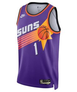 Alternative view of Devin Booker Phoenix Suns Nike Swingman Jersey - Classic Edition - Purple