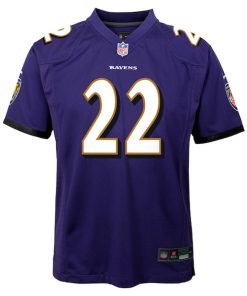 Alternative view of Derrick Henry Baltimore Ravens Nike Youth Team Player Game Jersey - Purple