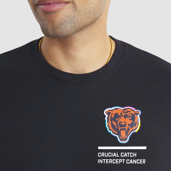 Chicago Bears Nike 2025 NFL Crucial Catch Tri-Blend Dri-FIT T-Shirt - Black - Image 4