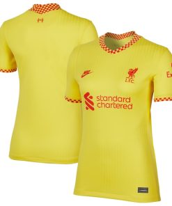 Liverpool Nike Women's 2021/22 Third Breathe Stadium Jersey - Yellow