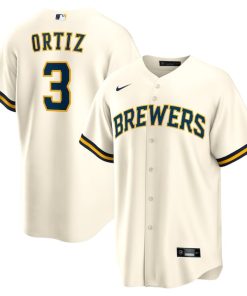 Joey Ortiz Milwaukee Brewers Nike Home Replica Jersey - White