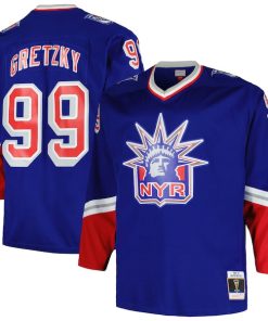 Wayne Gretzky New York Rangers Big & Tall Blue Line Player Jersey - Blue