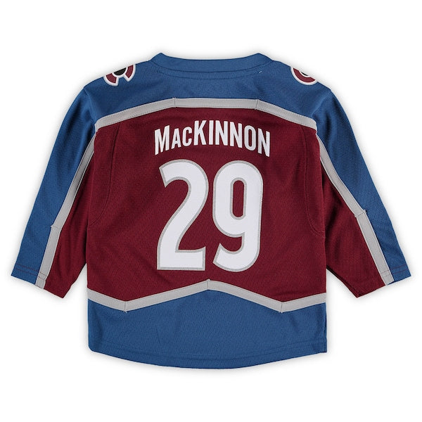 Nathan MacKinnon Colorado Avalanche Toddler Home Replica Player Jersey - Burgundy - Image 3