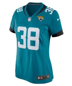 Alternative view of Riley Patterson Jacksonville Jaguars Nike Women's Team Game Jersey -  Teal
