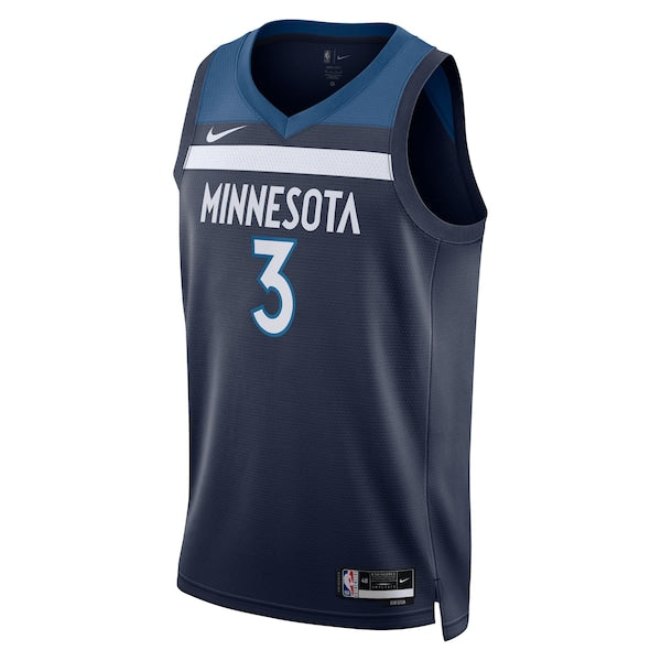 Jaden McDaniels Minnesota Timberwolves Nike Unisex Swingman Jersey - Icon Edition - Navy - Image 2
