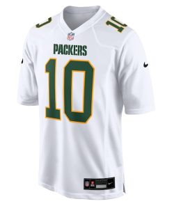 Alternative view of Jordan Love Green Bay Packers Nike Fashion Game Jersey - White