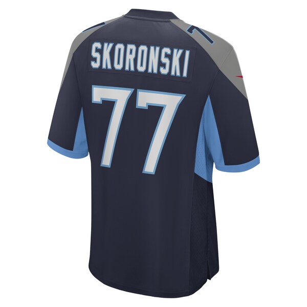 Peter Skoronski Tennessee Titans Nike 2023 NFL Draft First Round Pick Game Jersey - Navy - Image 3