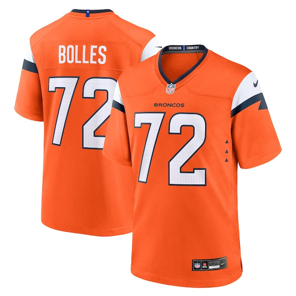 Garett Bolles Denver Broncos Nike Team Game Jersey - Orange
