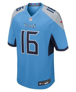 Alternative view of Treylon Burks Tennessee Titans Nike Team Game Jersey -  Light Blue