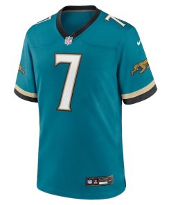 Alternative view of Brian Thomas Jr. Jacksonville Jaguars Nike Prowler Throwback Player Game Jersey - Teal