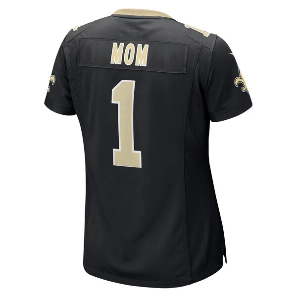 Number 1 Mom New Orleans Saints Nike Women's Game Jersey - Black - Image 3