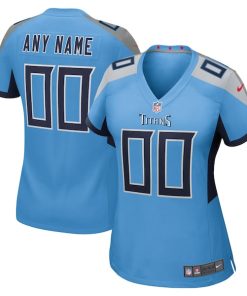 Tennessee Titans Nike Women's Alternate Custom Game Jersey - Light Blue