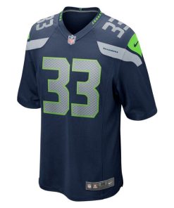 Alternative view of Jamal Adams Seattle Seahawks Nike Game Team Jersey - College Navy