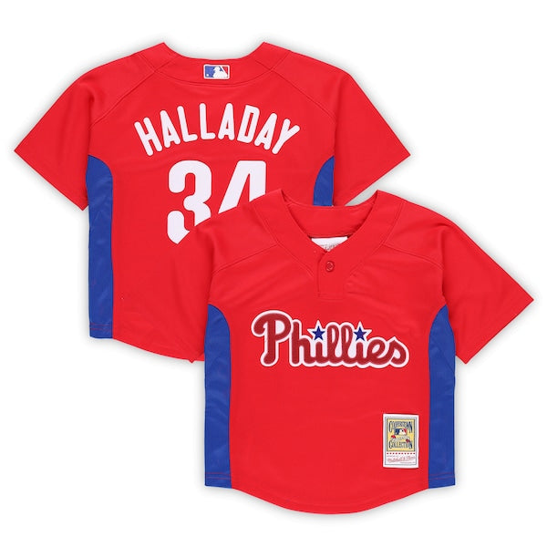 Roy Halladay Philadelphia Phillies Toddler Cooperstown Collection?Mesh Batting Practice Jersey - Red