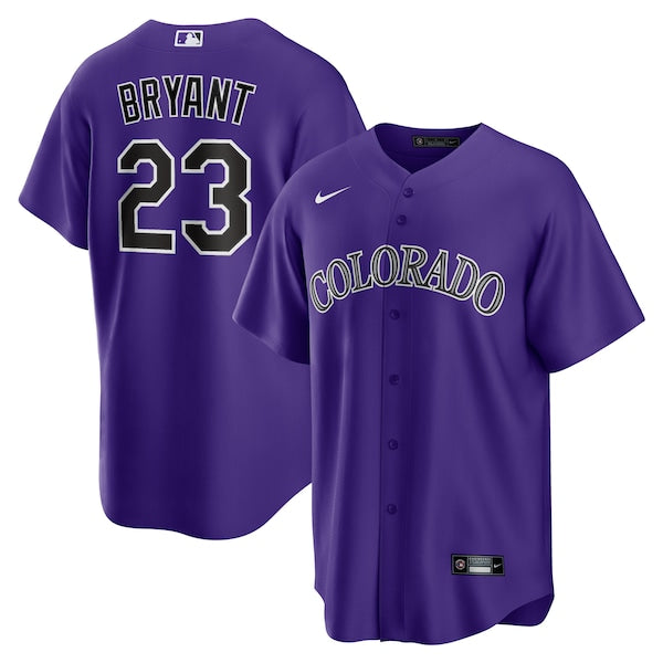 Kris Bryant Colorado Rockies Nike Alternate Replica Player Jersey - Purple/White - Image 2