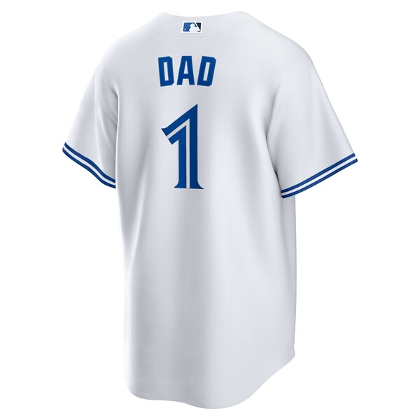 Toronto Blue Jays Nike #1 Dad Home Replica Jersey - White - Image 3