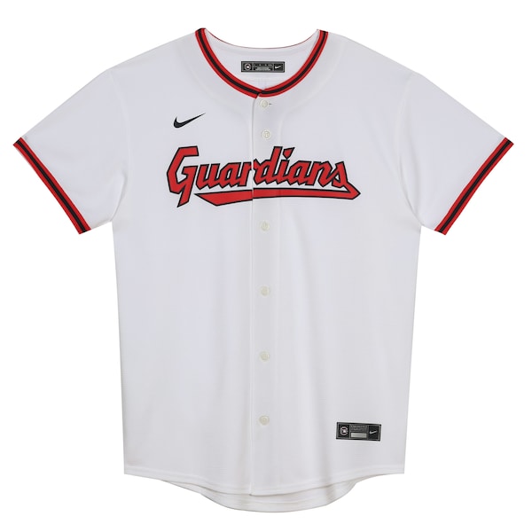 Cleveland Guardians Nike Preschool Home Blank Replica Jersey - White - Image 2