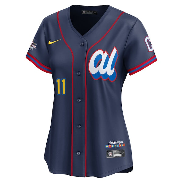 Jos¨¦ Ram¨ªrez American League Nike Women's 2025 All-Star Edition Limited Player Jersey - Navy - Image 2