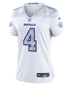 Alternative view of James Cook III Buffalo Bills Nike Women's 2025 Rivalries Collection Game Jersey - White