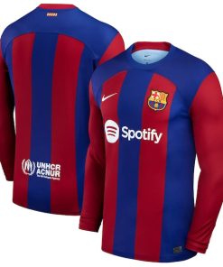Barcelona Nike 2023/24 Home Stadium Replica Long Sleeve Jersey - Royal