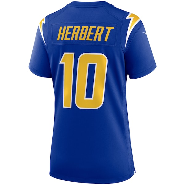 Justin Herbert Los Angeles Chargers Nike Women's Game Jersey - Royal/Navy/Powder Blue - Image 4