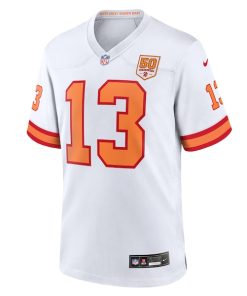 Alternative view of Mike Evans '76 Tampa Bay Buccaneers Nike 50th Season Game Jersey - White